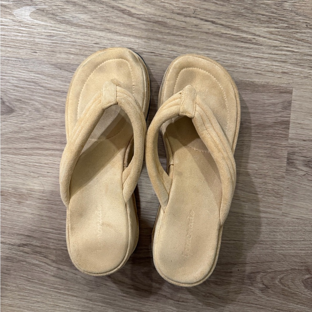 Princess Polly Tan Platform Sandals
